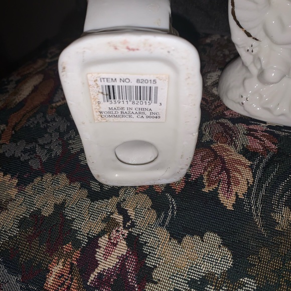 Vintage World Bazaar JOY porcelain candle holder set (three pieces) - Picture 3 of 3